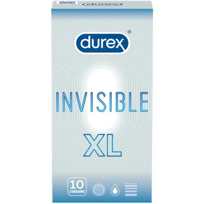 10 бр. Тънки презервативи Durex Invisible XL