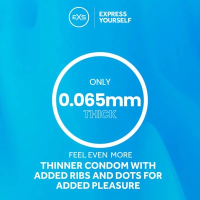 Релефни Презервативи EXS Extreme с ивици и точици