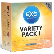 48 бр. Презервативи EXS Variety Pack 1