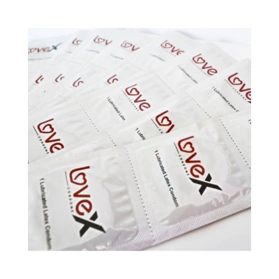 Задържащи презервативи с релеф Lovex 3-в-1