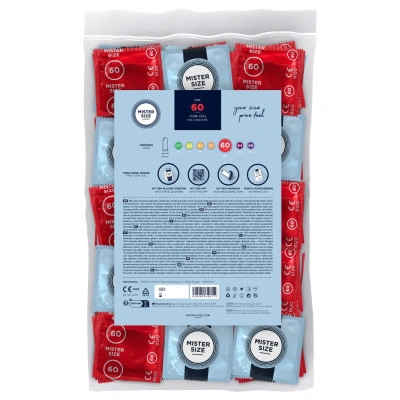 100 бр. Презервативи Mister Size Pure Feel 60 мм